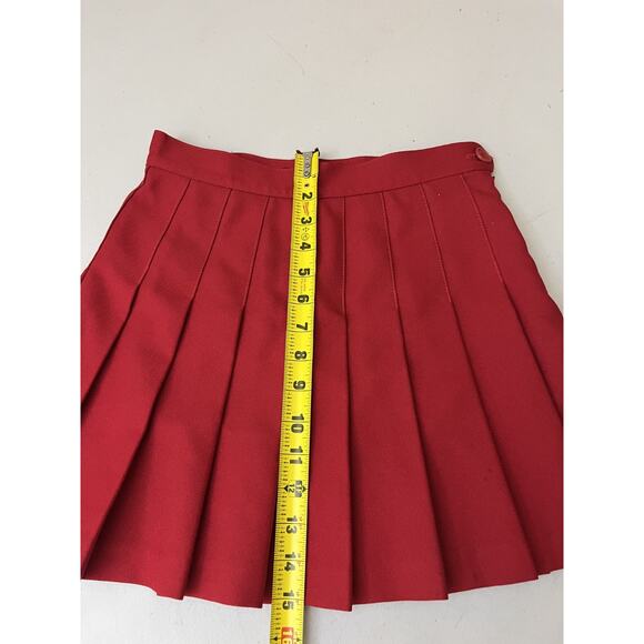 Y2K 90s USA Mini Ruffle Skirt Academia School Girl Retro Preppy Office Clueless - Picture 11 of 13